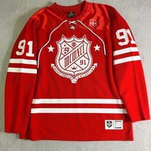 Vintage Southpole MCMXCI 1991 Red Hockey Jersey 1999 Athletic Collection Size XL